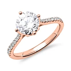585er Roségold Ring mit Brillanten DR0172SL-14KR