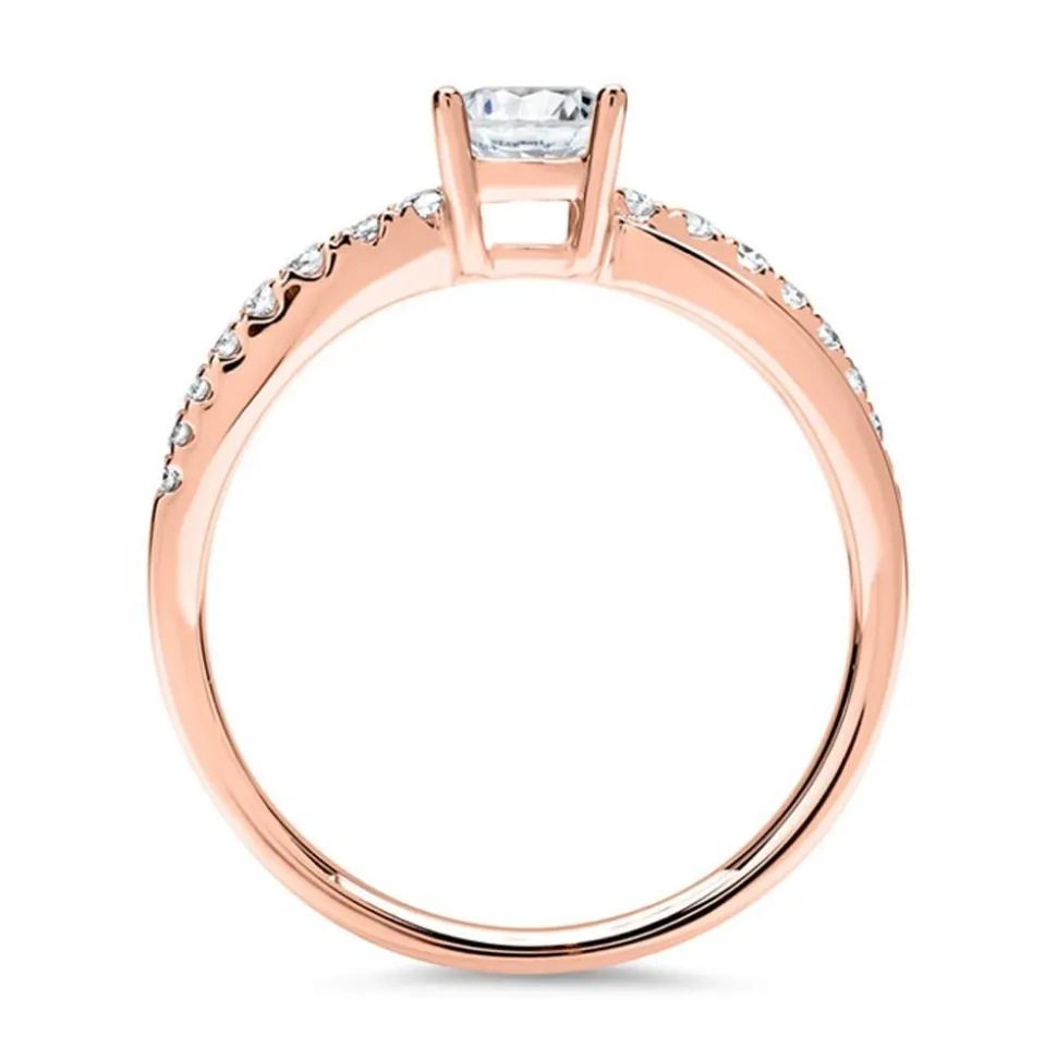 585er Roségold Ring mit Brillanten DR0192SL-14KR