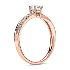 585er Roségold Ring mit Brillanten DR0192SL-14KR