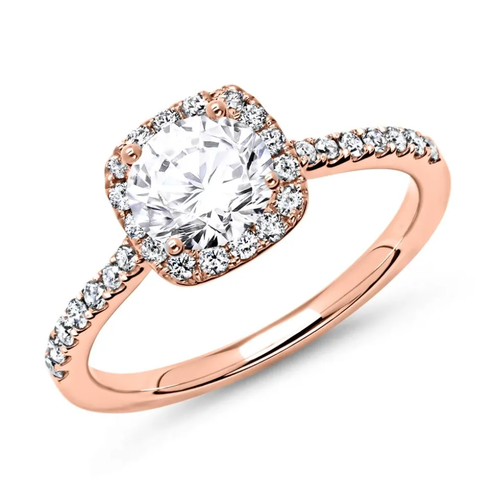 585er Roségold Ring mit Brillanten DR0184SL-14KR