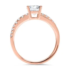 585er Roségold Ring mit Diamanten DR0194SL-14KR