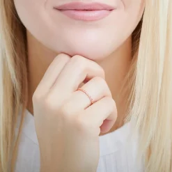 585er Roségold Ring mit Rubinen DR0444