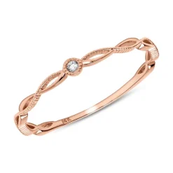 585er Roségold Ring mit Weißtopas DR0446