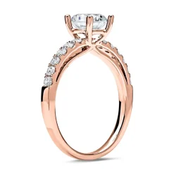 750er Roségold Verlobungsring mit Diamanten DR0190SL-18KR