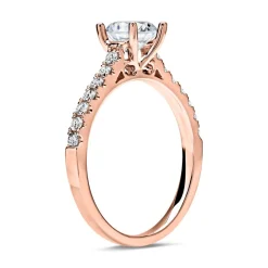 750er Roségold Verlobungsring mit Diamanten DR0182SL-18KR