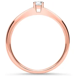 750er Roségold Verlobungsring mit Brillant, lab-grown VR0365-LSL