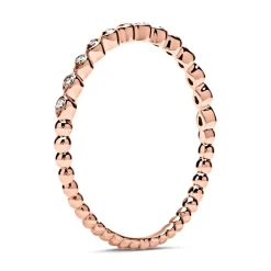 750er Rotgold Eternity Ring 13 Diamanten DR0088