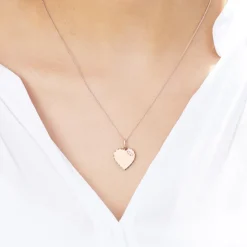 925er Silber Anhänger mit Zirkonia, rosé, gravierbar SP0982SL