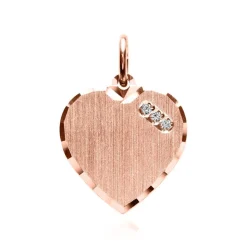 925er Silber Anhänger mit Zirkonia, rosé, gravierbar SP0982SL