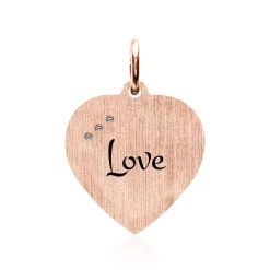 925er Silber Anhänger mit Zirkonia, rosé, gravierbar SP0982SL