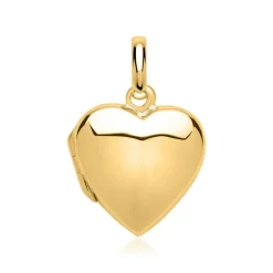 925er Silber Herz-Medaillon gravierbar vergoldet SP0769SL