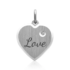 925er Silberanhänger Herzform Zirkonia SP0579SL