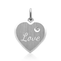 925er Silberanhänger Herzform Zirkonia SP0579SL