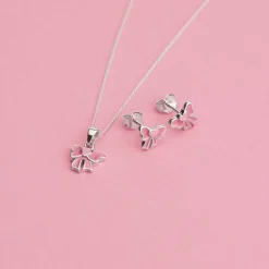 925er Silberkette Schleife für Mädchen KP0042SLK