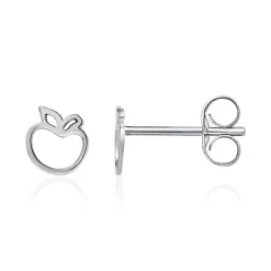 925er Silberohrstecker für Kinder Apfelmotiv KE0136