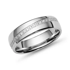 925er Silberring für Damen mit Zirkonia R8589czSL