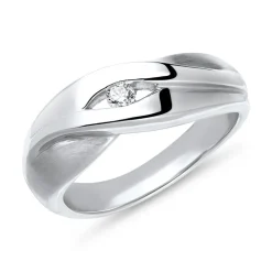 925er Silberring mit Zirkoniastein SR0177SL