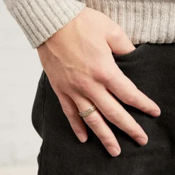 925er Silberring von Vivo teilvergoldet R8559SL