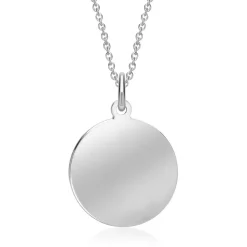 333er Weißgold Anhänger Kreis gravierbar GP0294SL