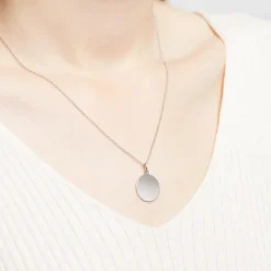 333er Weißgold Anhänger Kreis gravierbar GP0294SL