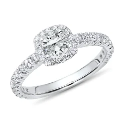 750er Weißgold Ring mit Brillanten, ca. 1,35 ct. VR0530-18KW-SL