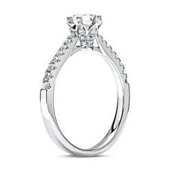 750er Weißgold Ring mit Diamanten DR0111SL-18KW