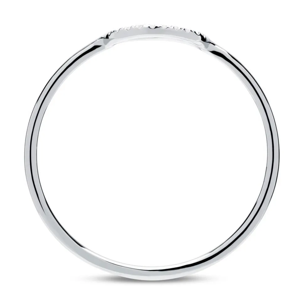 585er Weißgold Ring mit Diamanten DR0429