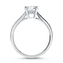 750er Weißgold Ring mit Diamanten DR0136-SL-18k