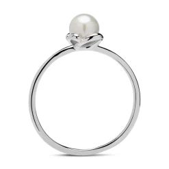 585er Weißgold Ring mit Süßwasserperle GR0186
