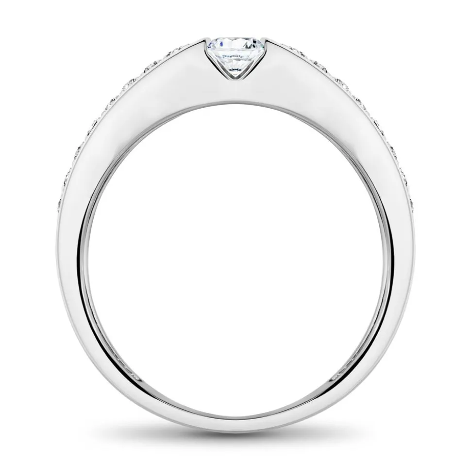 585er Weißgold Verlobungsring mit Brillanten VR0514-14KWSL
