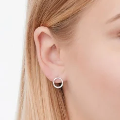 585er Weißgold-Ohrstecker 20 Diamanten 0,09ct. DE0100