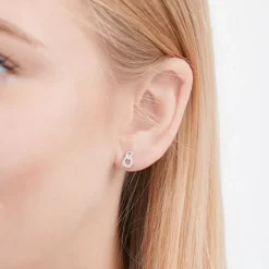 585er Weißgold-Ohrstecker 26 Diamanten 0,1ct. DE0106