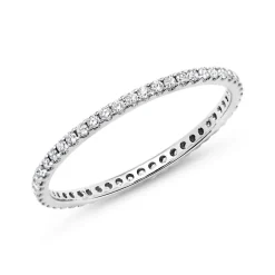 Eternity Ring 585er Weißgold 50 Diamanten DR0100-14KW-48mm