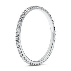 Eternity Ring 750er Weißgold 50 Diamanten DR0100-18KW-48mm