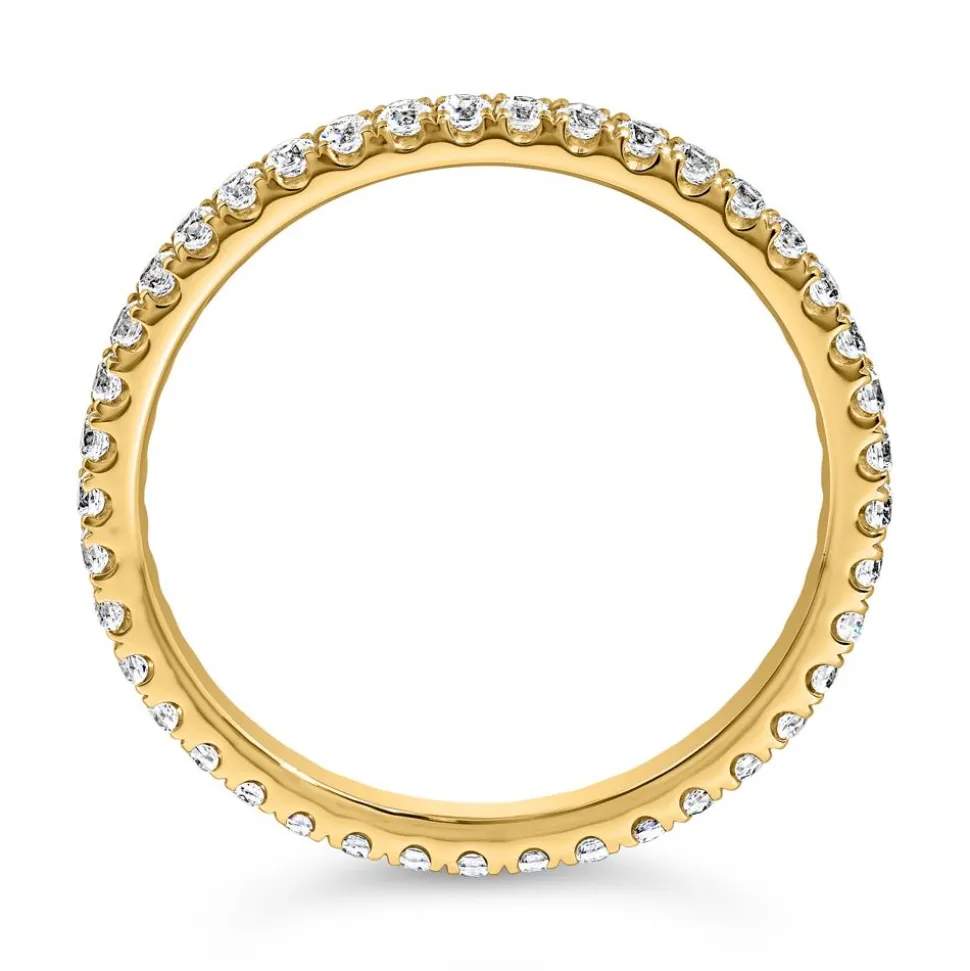 Eternity Ring für Damen aus Gelbgold mit Brillanten BDR0131-GSL