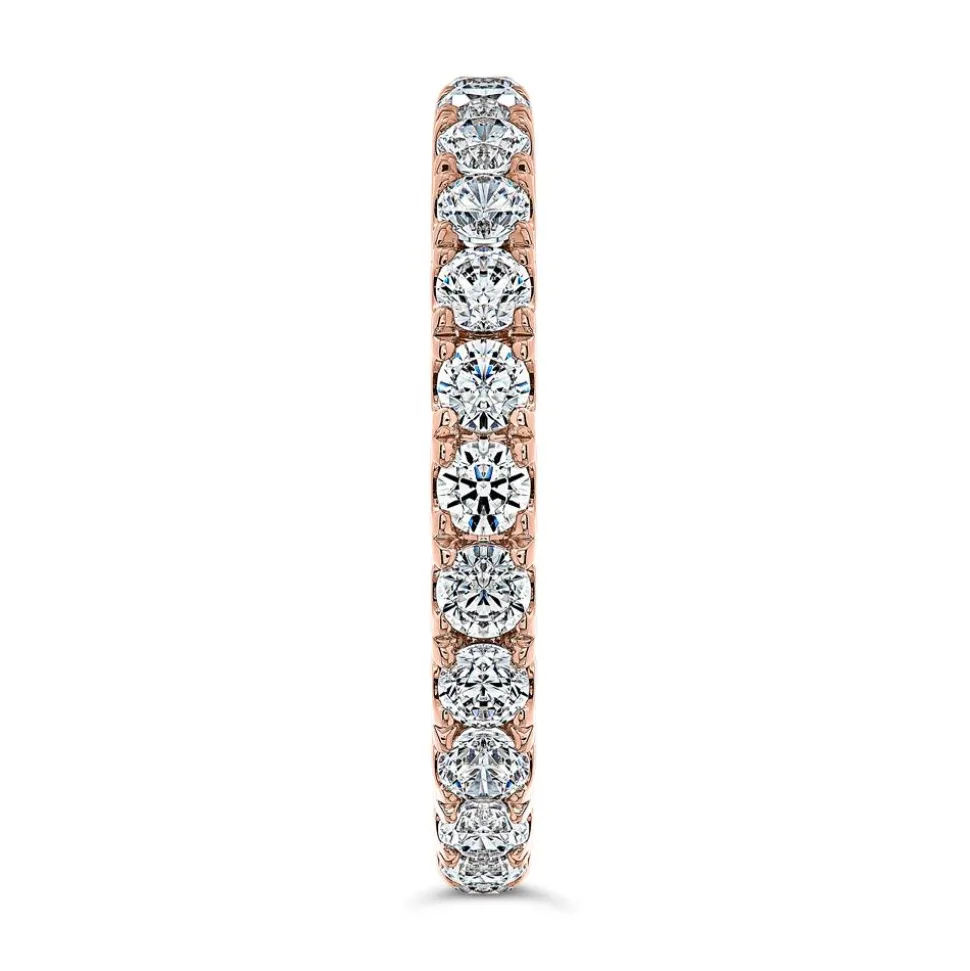 Eternity Ring mit Krappenfassung, Diamanten, Roségold BDR0133-RSL