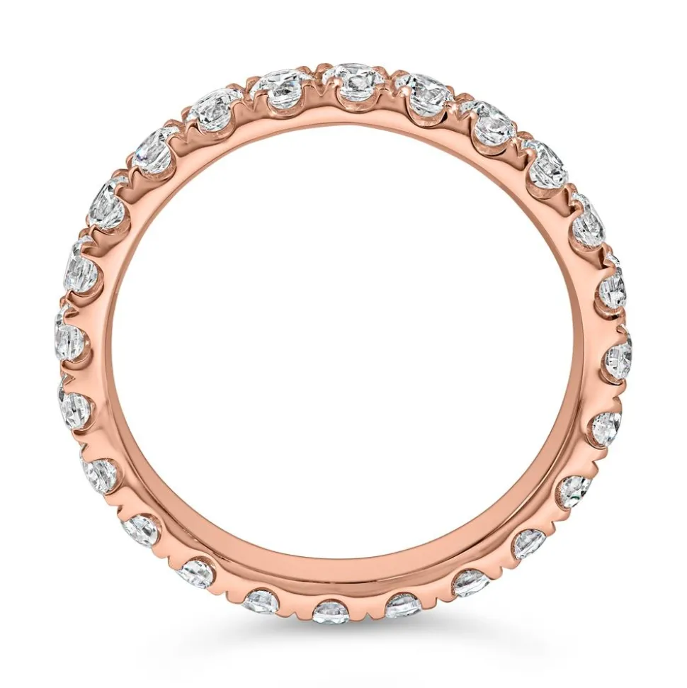 Eternity Ring mit Krappenfassung, Diamanten, Roségold BDR0133-RSL