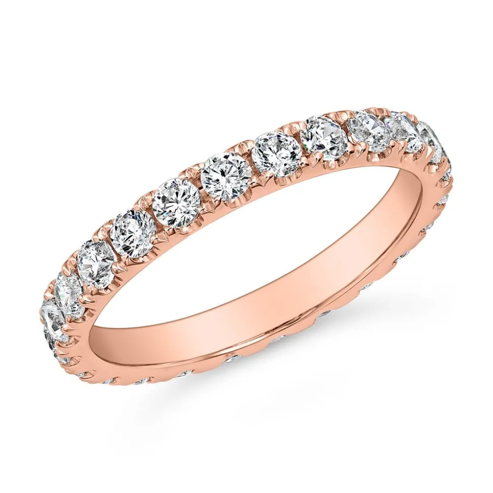 Eternity Ring mit Krappenfassung, Diamanten, Roségold BDR0133-RSL