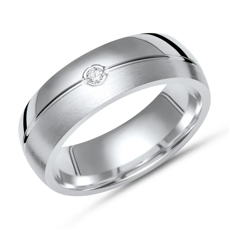 Exklusiver 925 Silber Ring mit Zirkonia 6mm R8519czSL