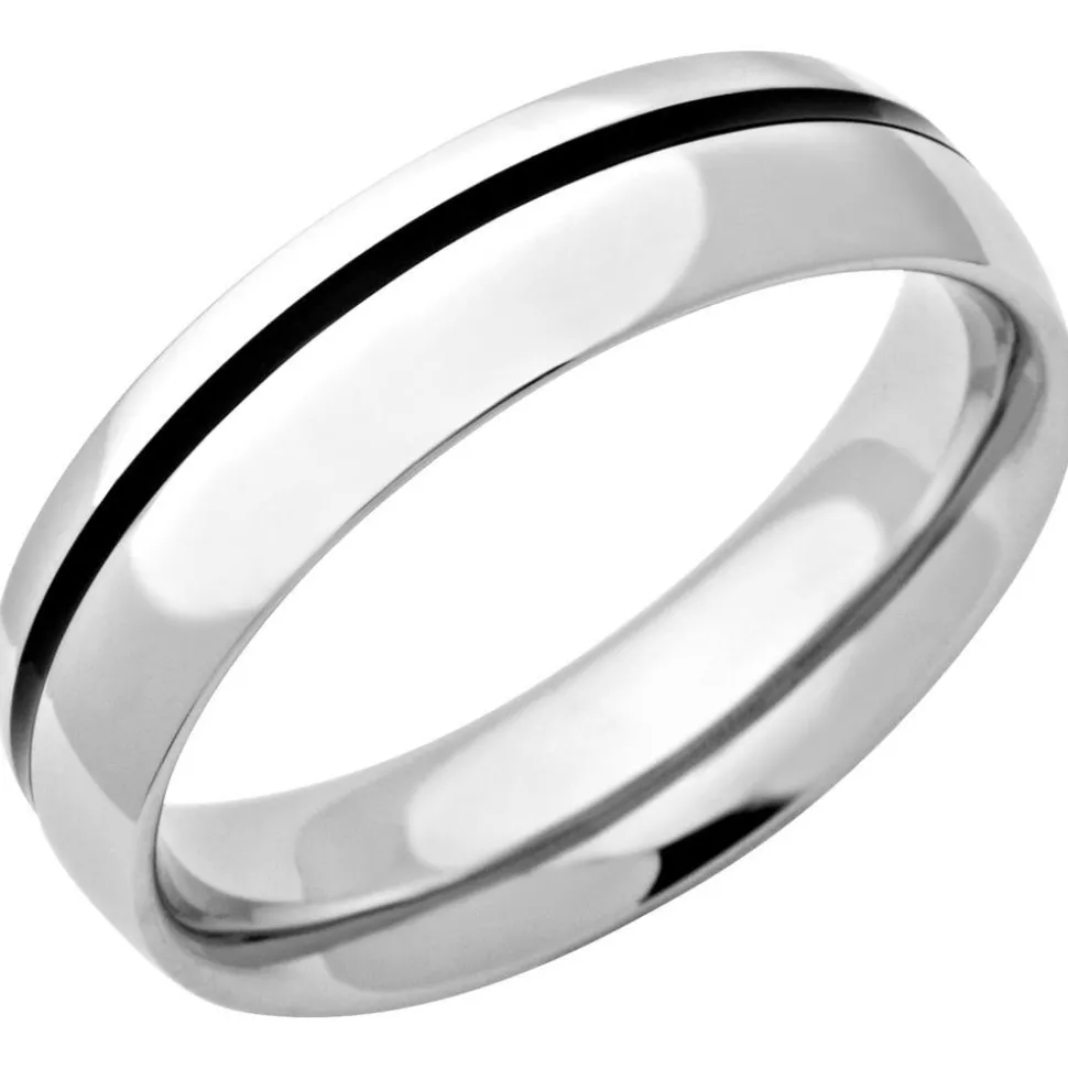 Exklusiver Edelstahlring glänzend rund 6mm R9114SL