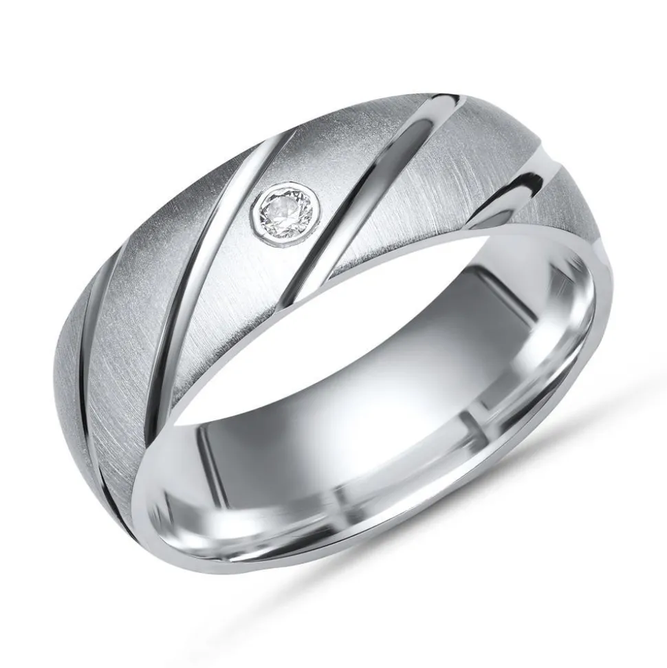 Exklusiver Ring 925 Silber mit Zirkonia 6mm R8506czSL