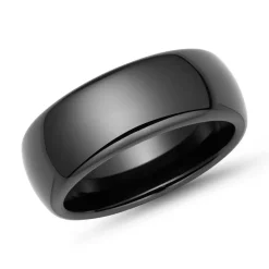 Exklusiver Schwarzer Keramikring kratzfest KR0004SL
