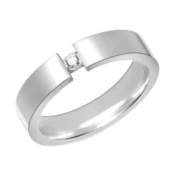 Exklusiver Spannring mit Zirkonia 4,5mm breit R8520czSL