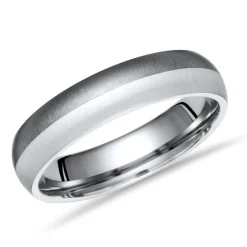 Exklusiver Titan & Silberring 6mm matt TR0007SL