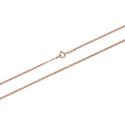 Flach-Panzerkette aus 585er Roségold, 1,7 mm Stärke BIN1113-14KRSL