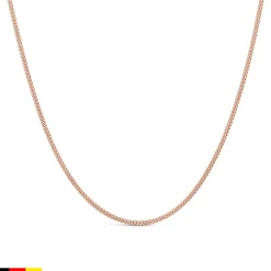 Flach-Panzerkette aus 585er Roségold, 1,7 mm Stärke BIN1113-14KRSL