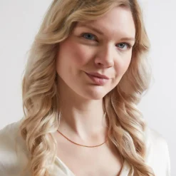 Flach-Panzerkette aus 585er Roségold, 1,7 mm Stärke BIN1113-14KRSL