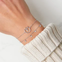 Florales Armband für Damen aus 925er Silber LSB0027