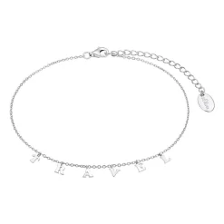 Fußkette für Damen mit Travel-Schriftzug 2032131