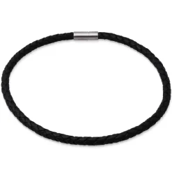 Geflochtene Lederkette Zopfkette LN0003